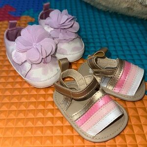 New born baby girl shoe bundle